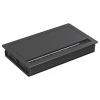 Axessline Single Lid - Bordslock, L190 mm, svart